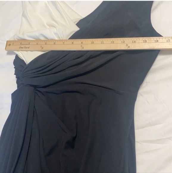 Adrianna Papell Black & White Dress Women Size 4 - Picture 10 of 13